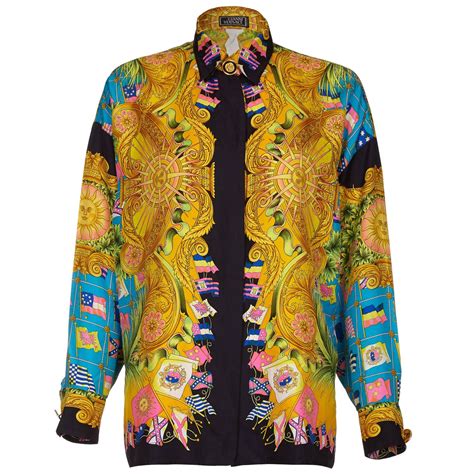 vintage versace 90s shirt|vintage gianni Versace label.